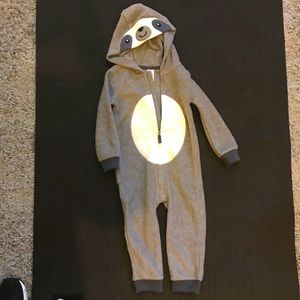 Sloth fleece one piece